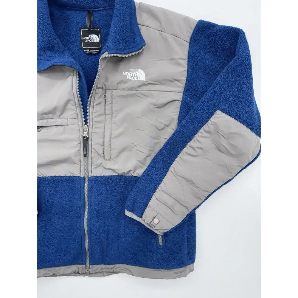 The North Face Denali Polartec Fleece Jacket Vented A193 Grey Blue Men's Small